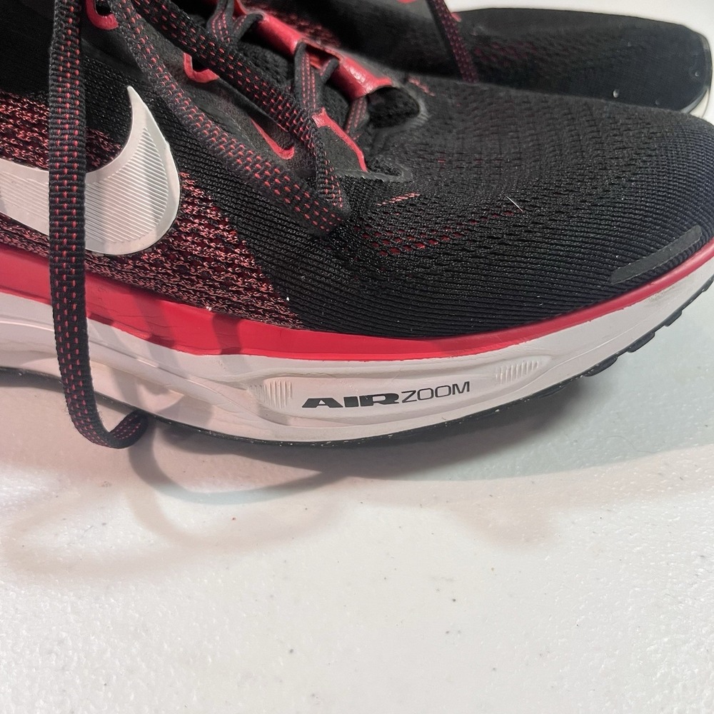 Mens Size 8 Nike Air Zoom Pegasus 41 Black Fire Red Running Shoes FD2722-003 EUC - Picture 3 of 8